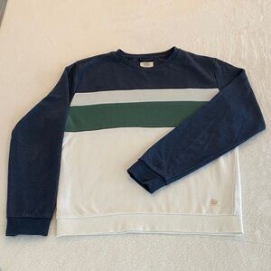 Marine Layer Men's Sweater in Navy, Green, and White